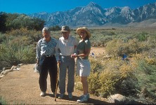 Paul Dedecker gets a look around with his daughter, Joan Busby, and granddaughter, Annette Busby.